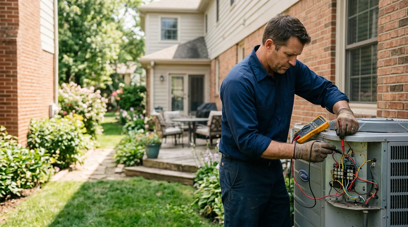 HVAC technician working near North Sandwich, NH